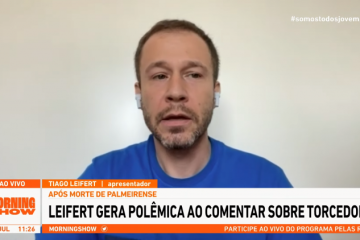 Brasil pararia o campeonato se fosse um país sério, diz Leifert sobre morte de torcedora do Palmeiras