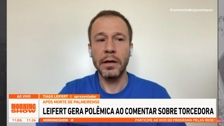 Brasil pararia o campeonato se fosse um país sério, diz Leifert sobre morte de torcedora do Palmeiras