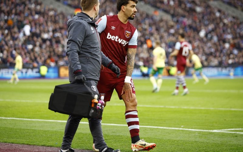 Lucas Paquetá tem lesão na panturrilha e desfalca West Ham por um mês