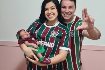 Pai torcedor do Fluminense surpreende mãe e registra a filha com o nome do clube